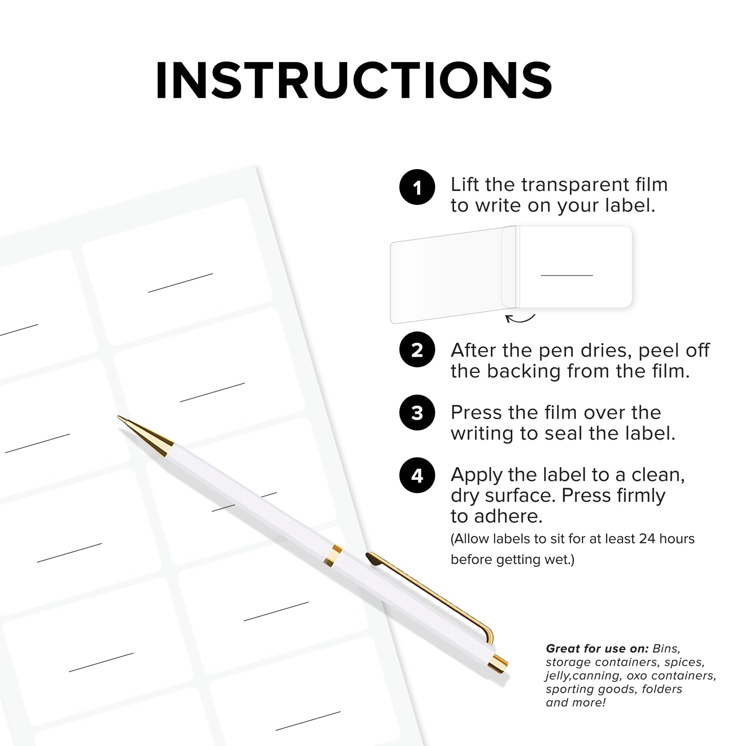 All Purpose Blank Labels