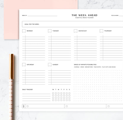 Essential Weekly Planner