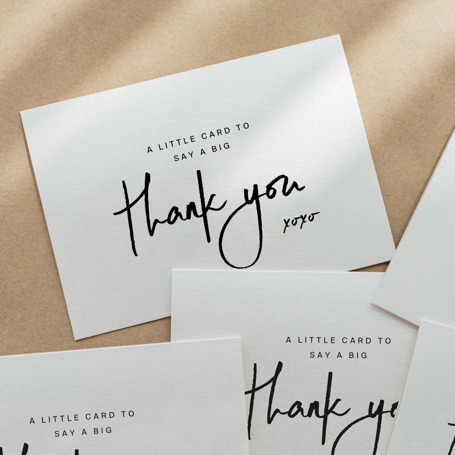 &quot;A Little Card to Say a Big Thank You&quot; Folded Thank You Cards