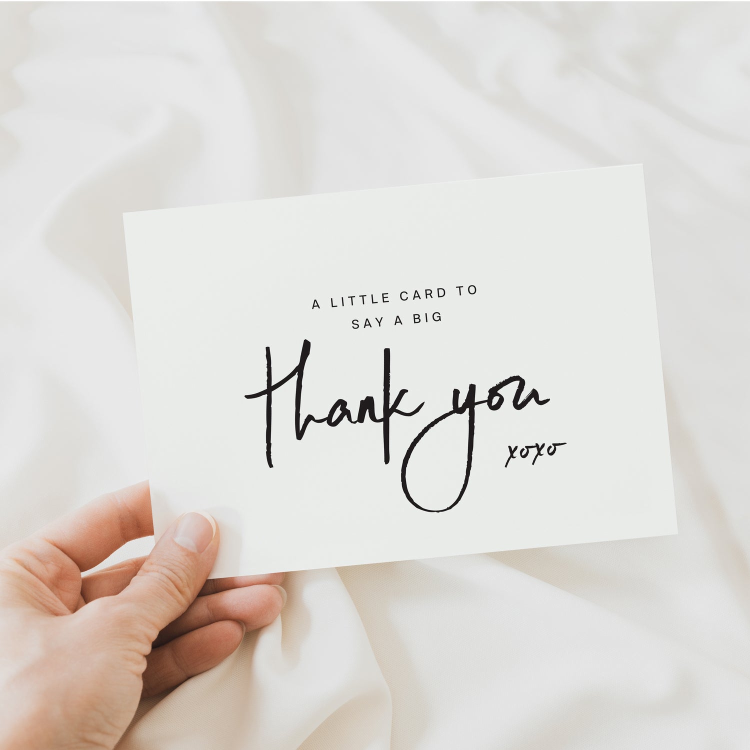 &quot;A Little Card to Say a Big Thank You&quot; Folded Thank You Cards