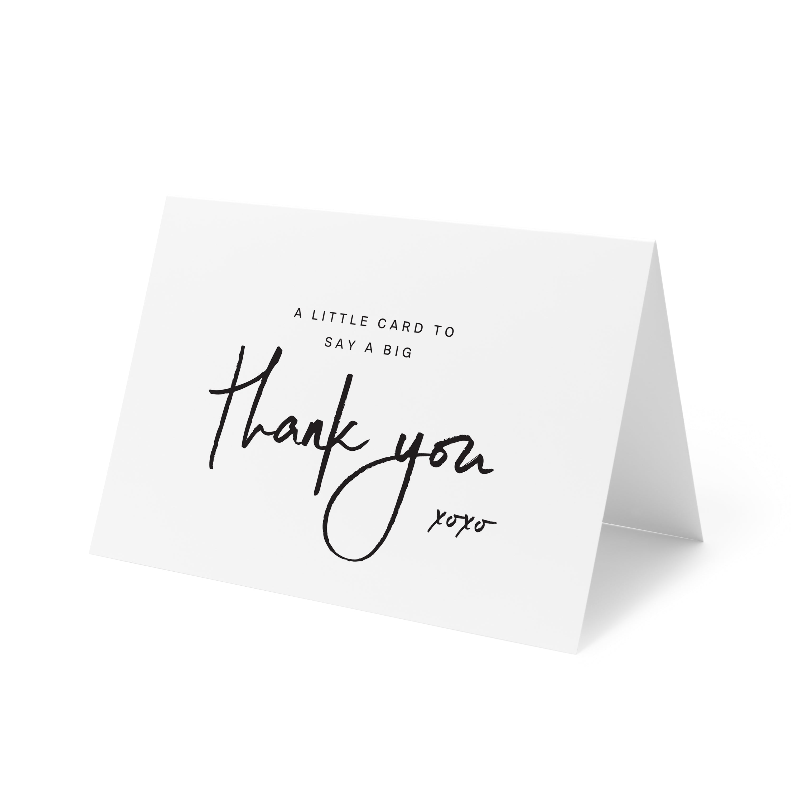 &quot;A Little Card to Say a Big Thank You&quot; Folded Thank You Cards