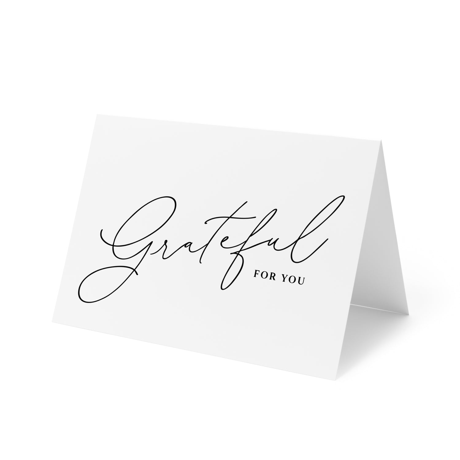 &quot;Grateful for You&quot; Folded Thank You Cards