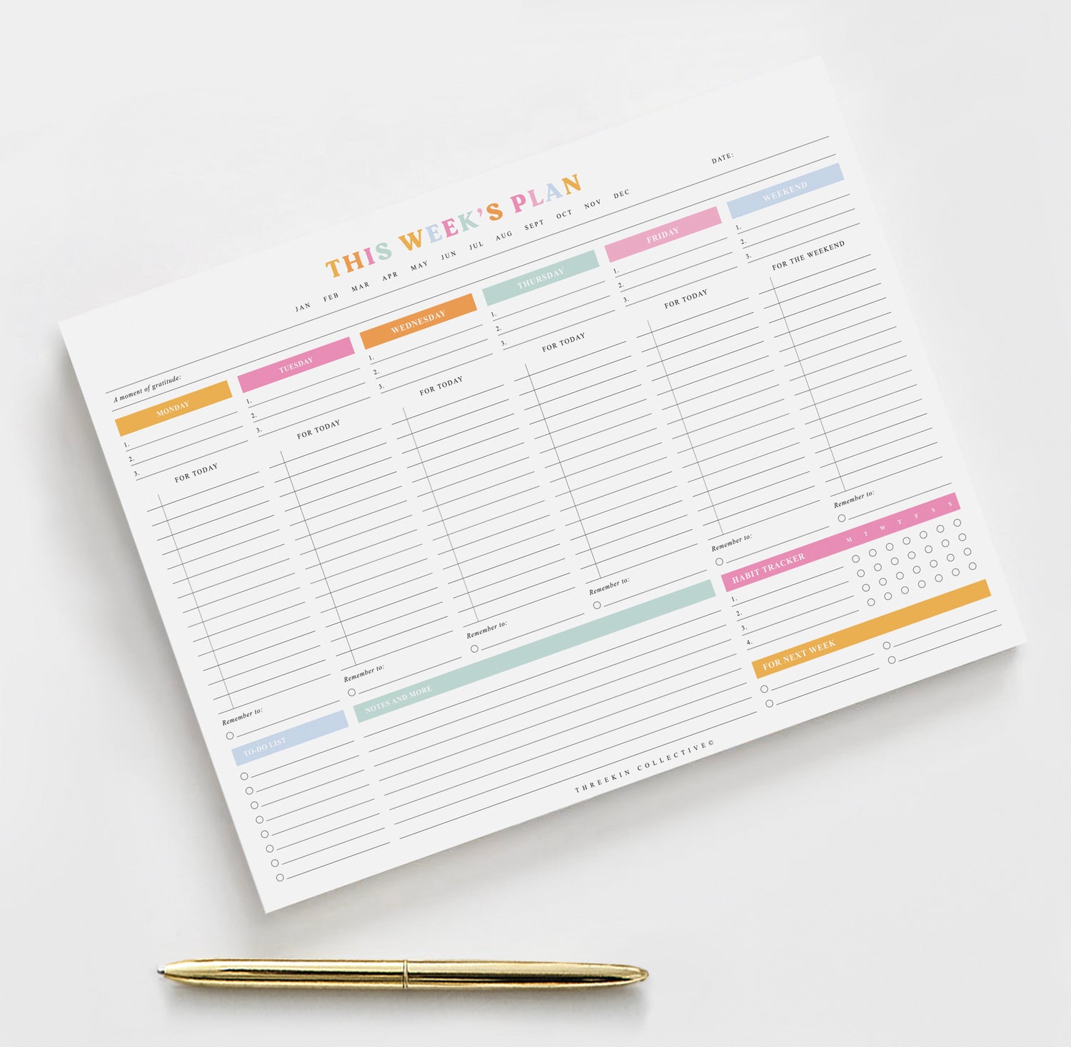 Joyous Affair Weekly Planner